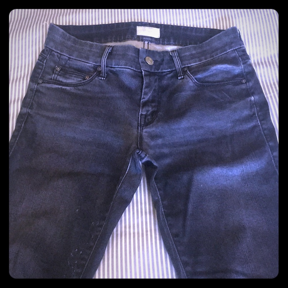 Mother the looker jeans in lies and shadows